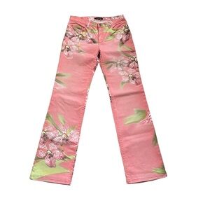 SOLD Roberto Cavalli SS2004 Orchid Print Jeans